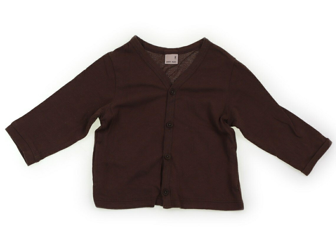 Rakuten - プティマイン petit main カーディガン 90 女の子 ブラウン 子供服 ベビー服 キッズ アウトレット ユーズド 【中古】キッズ・ベビー・マタニティ