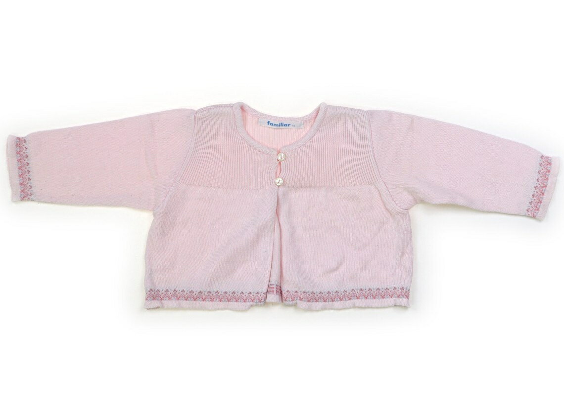 ファミリア familiar カーディガン 70 女の子 ピンク 子供服 ベビー服 キッズ アウトレット ユーズド 【中古】キッズ・ベビー・マタニティ