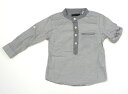 ザラ ZARA シャツ・ブラウス 80 男の子 グレーボーダー 子供服 ベビー服 キッズ アウトレット ユーズド 【中古】キッズ・ベビー・マタニティ