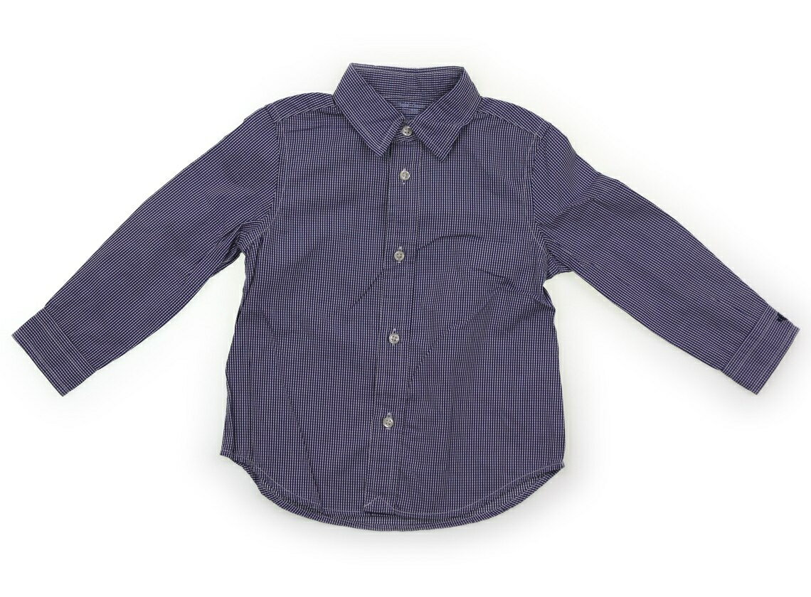 ラルフローレン Ralph Lauren シャツ・ブラウス 90 男の子 ネイビー・ギンガム 子供服 ベビー服 キッズ アウトレット ユーズド 【中古】キッズ・ベビー・マタニティ
