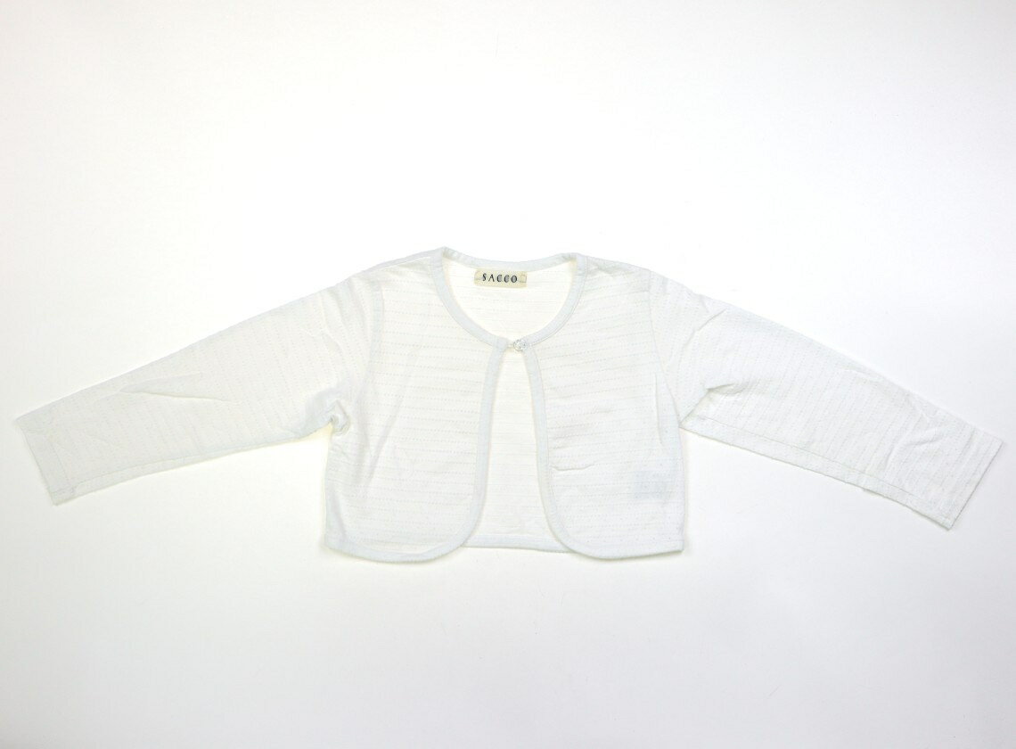Cardigans - サッコ SACCO カーディガン 110 女の子 白 子供服 ベビー服 キッズ アウトレット ユーズド 【中古】キッズ・ベビー・マタニティ