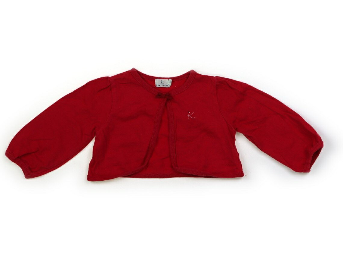組曲 Kumikyoku カーディガン 70 女の子 レッド 子供服 ベビー服 キッズ アウトレット ユーズド 【中古..
