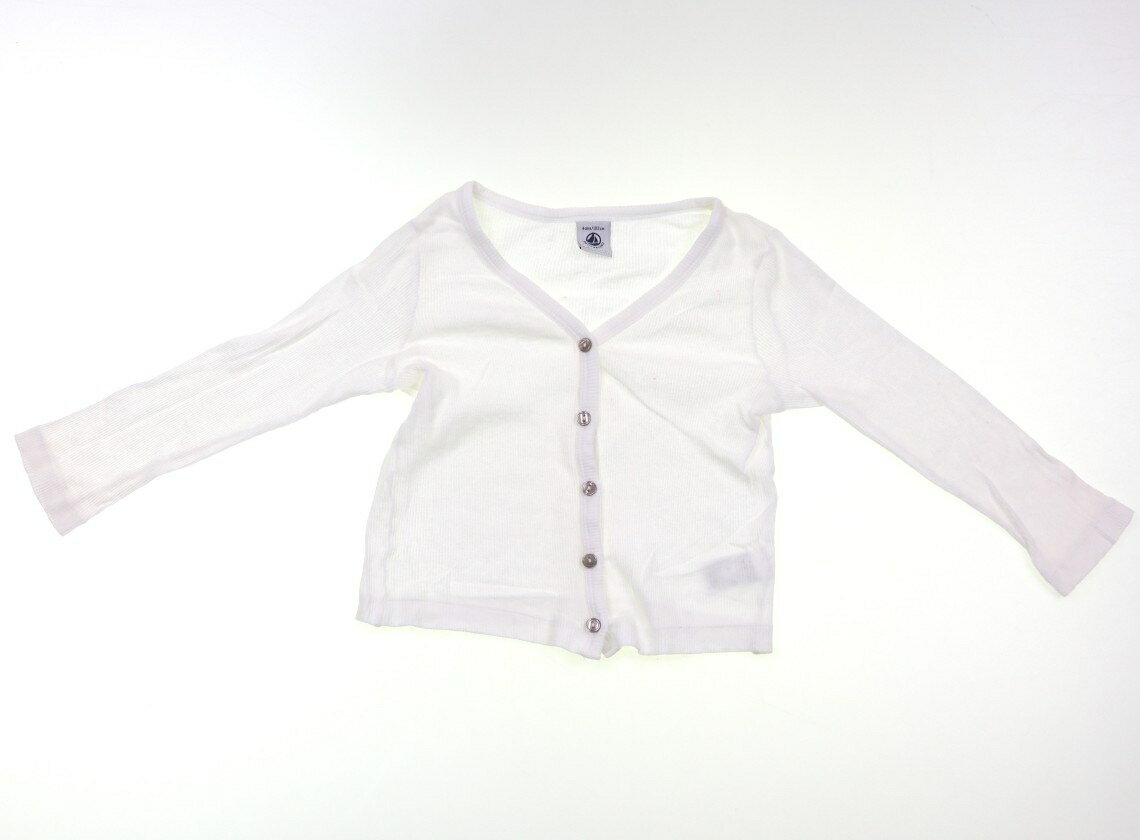 プチバトー PETIT BATEAU カーディガン 100 女の子 白 子供服 ベビー服 キッズ アウトレット ユーズド 【中古】キッズ・ベビー・マタニティ