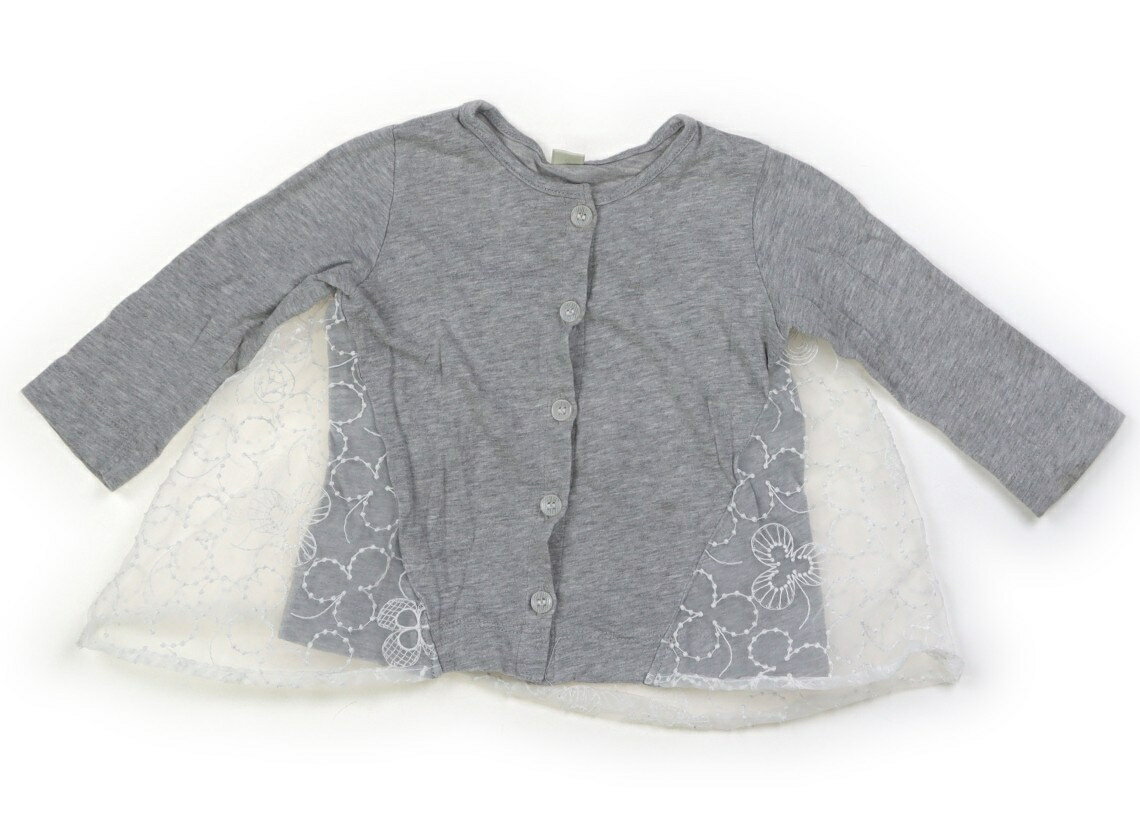 アプレレクール apres les cours カーディガン 80 女の子 グレー 子供服 ベビー服 キッズ アウトレット ユーズド 【中古】キッズ・ベビー・マタニティ