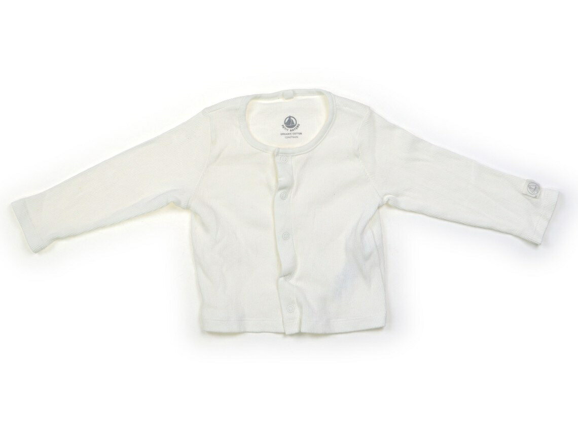 プチバトー PETIT BATEAU カーディガン 70 女の子 白 子供服 ベビー服 キッズ アウトレット ユーズド 【中古】キッズ・ベビー・マタニティ