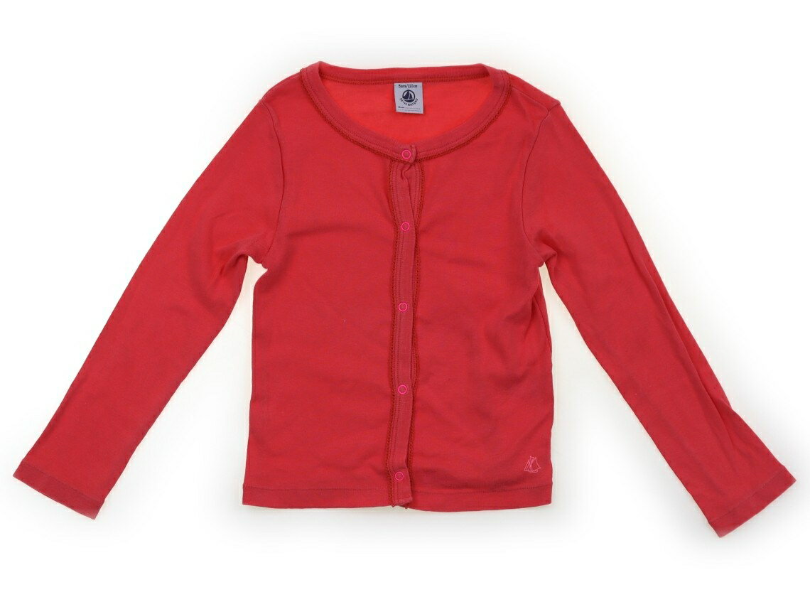 プチバトー PETIT BATEAU カーディガン 110 女の子 ピンクレッド 子供服 ベビー服 キッズ アウトレット ユーズド 【中古】キッズ・ベビー・マタニティ