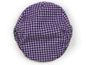 ジャニー&ジャック Janie & Jack 帽子 Hat/Cap 女の子 パープル白チェック 子供服 ベビー服 キッズ アウトレット ユーズド 【中古】キッズ...
