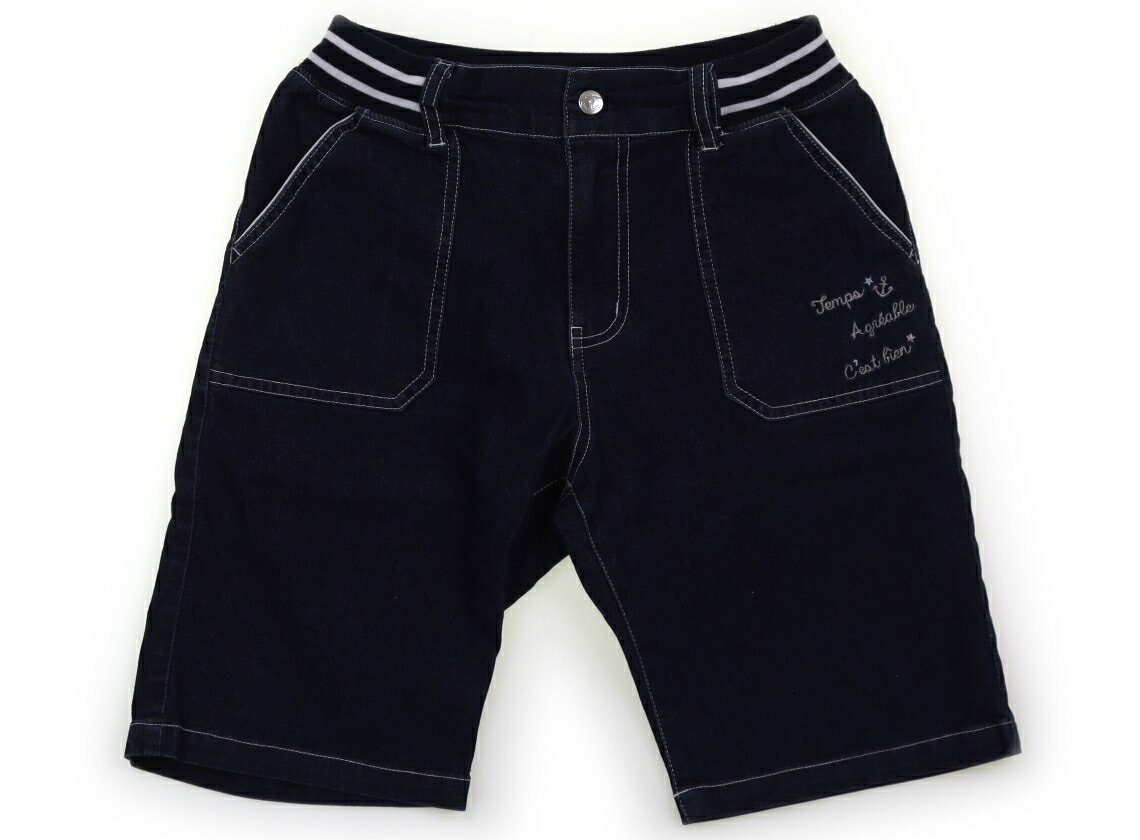 ポンポネット pom ponette ハーフパンツ 150 女の子 インディゴブルー 子供服 ベビー服 キッズ アウトレット ユーズド 【中古】キッズ・ベビー・マタニティ