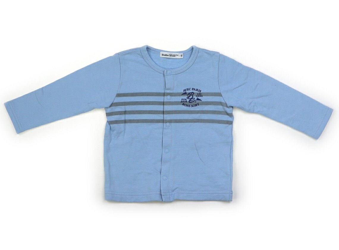 べべ BeBe カーディガン 90 男の子 ブルー 子供服 ベビー服 キッズ アウトレット ユーズド 【中古】キッズ・ベビー・マタニティ