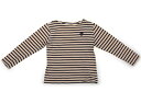 ポンポネット pom ponette Tシャツ・カットソー 150 女の子 クリームベージュ、ネイビー、ボーダー 子供服 ベビー服 キッズ アウトレット ユーズド 【中古】キッズ・ベビー・マタニティ