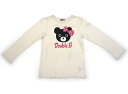 ダブルB Double B Tシャツ・カットソー 120 女の子 クリーム、黒、ピンク 子供服 ベビー服 キッズ アウトレット ユーズド 【中古】キッズ・ベビー・マタニティ