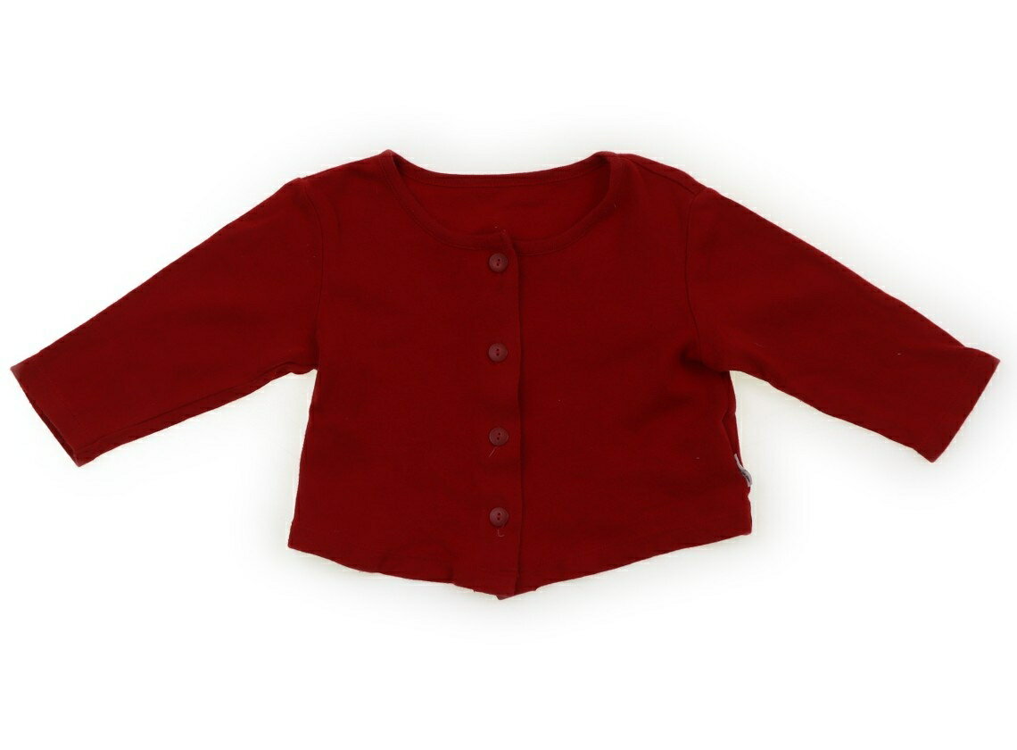 コムサイズム COMME CA ISM カーディガン 80 女の子 赤 子供服 ベビー服 キッズ アウトレット ユーズド 【中古】キッズ・ベビー・マタニティ