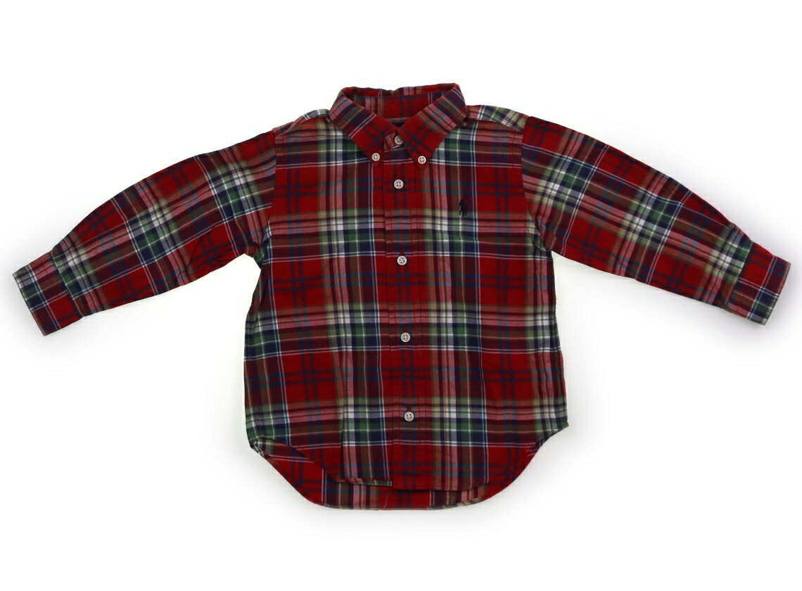 ラルフローレン Ralph Lauren シャツ・ブラウス 90 男の子 赤、緑、チェック 子供服 ベビー服 キッズ アウトレット ユーズド 【中古】キッズ・ベビー・マタニティ