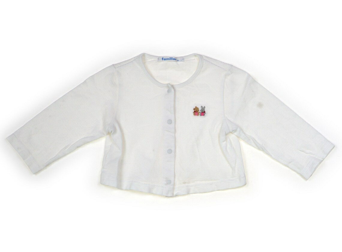 ファミリア familiar カーディガン 80 女の子 白 子供服 ベビー服 キッズ アウトレット ユーズド 【中古】キッズ・ベビー・マタニティ(4.0)