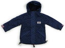 グルービーカラーズ GROOVY COLORS ブルゾン・Gジャン 90 女の子 ネイビー ベージュ ドット 子供服 ベビー服 キッズ アウトレット ユーズド ...