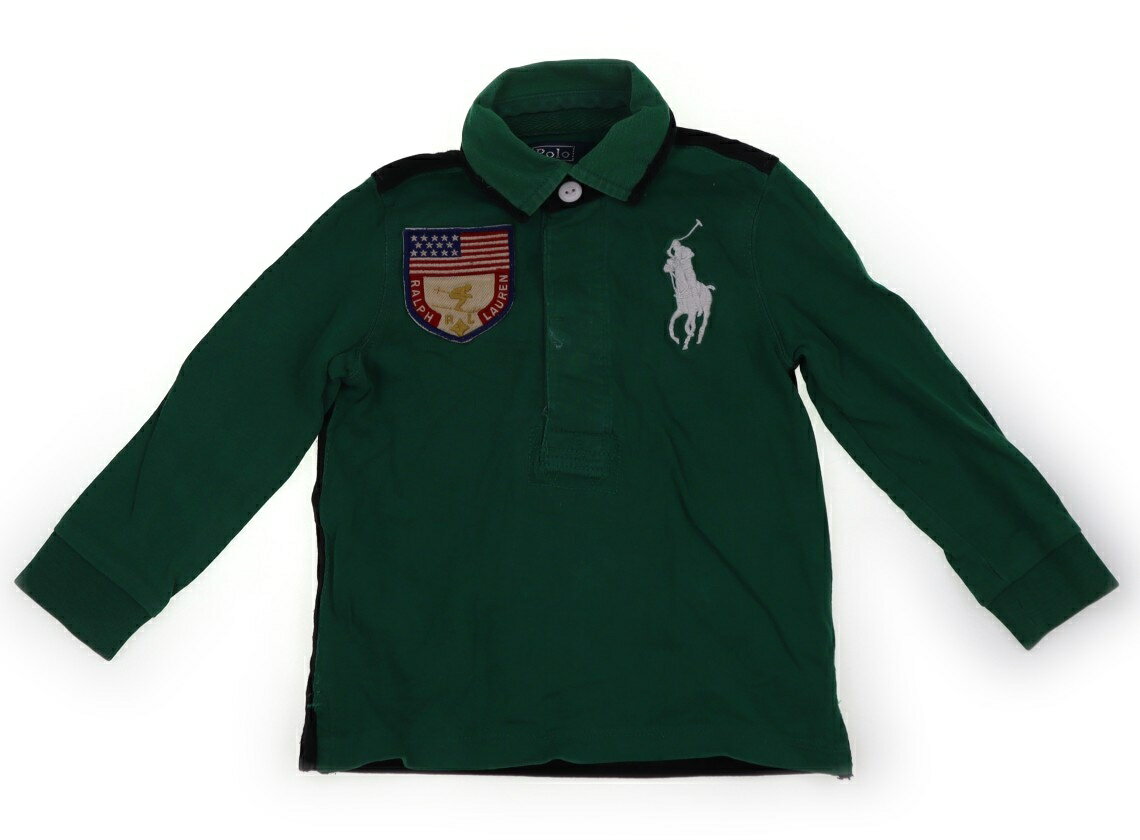 ポロラルフローレン POLO RALPH LAUREN Tシャツ・カットソー 80 男の子 グリーン、黒、ワッペン 子供服 ベビー服 キッズ アウトレット ユーズド 【中古】キッズ・ベビー・マタニティ