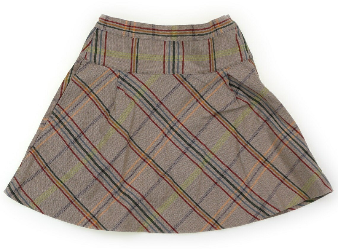 ファミリア familiar スカート 120 女の子 ベージュチェック 子供服 ベビー服 キッズ アウトレット ユーズド 【中古】キッズ・ベビー・マタニティ