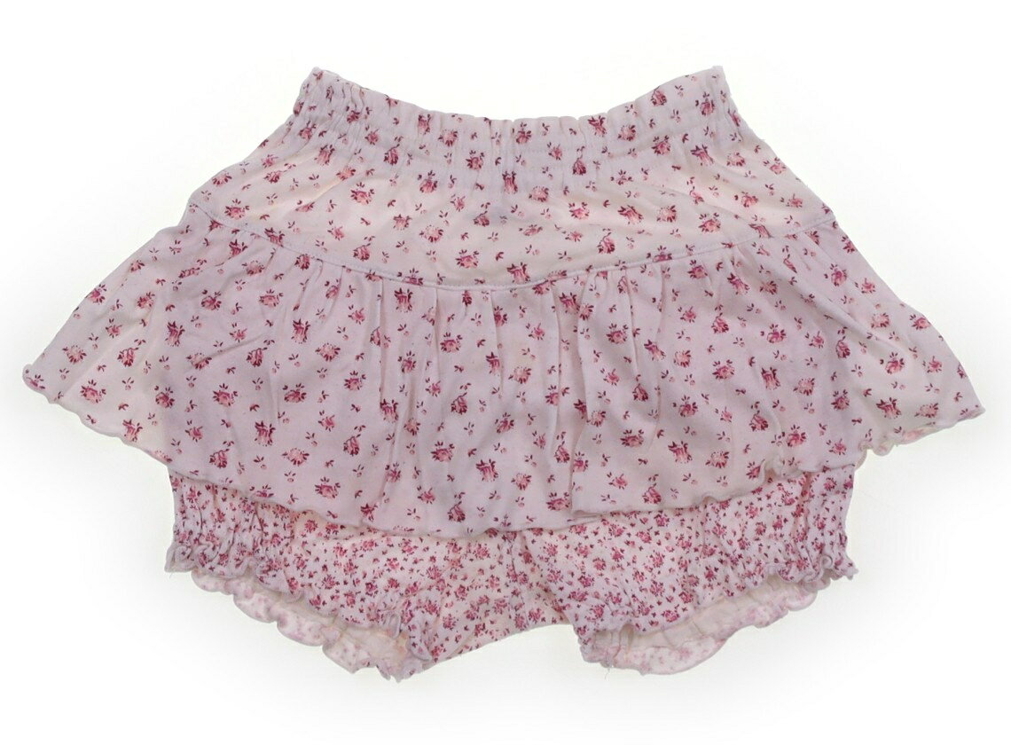 Short Pants - ペアレンツドリーム Parents Dream ショートパンツ 80 女の子 ホワイト・パープルピンク・花柄 子供服 ベビー服 キッズ アウトレット ユーズド 【中古】キッズ・ベビー・マタニティ