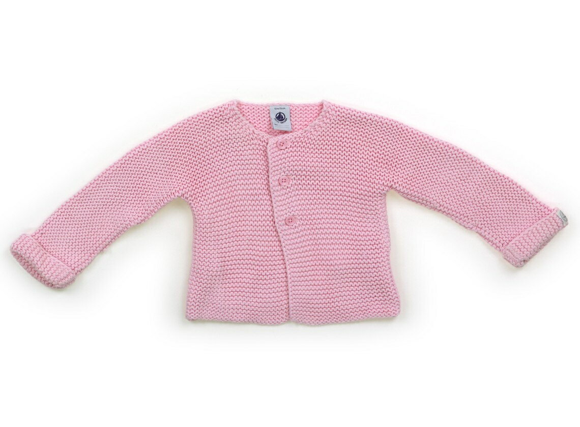 プチバトー PETIT BATEAU カーディガン 70 女の子 ピンク 子供服 ベビー服 キッズ アウトレット ユーズド 【中古】キッズ・ベビー・マタニティ