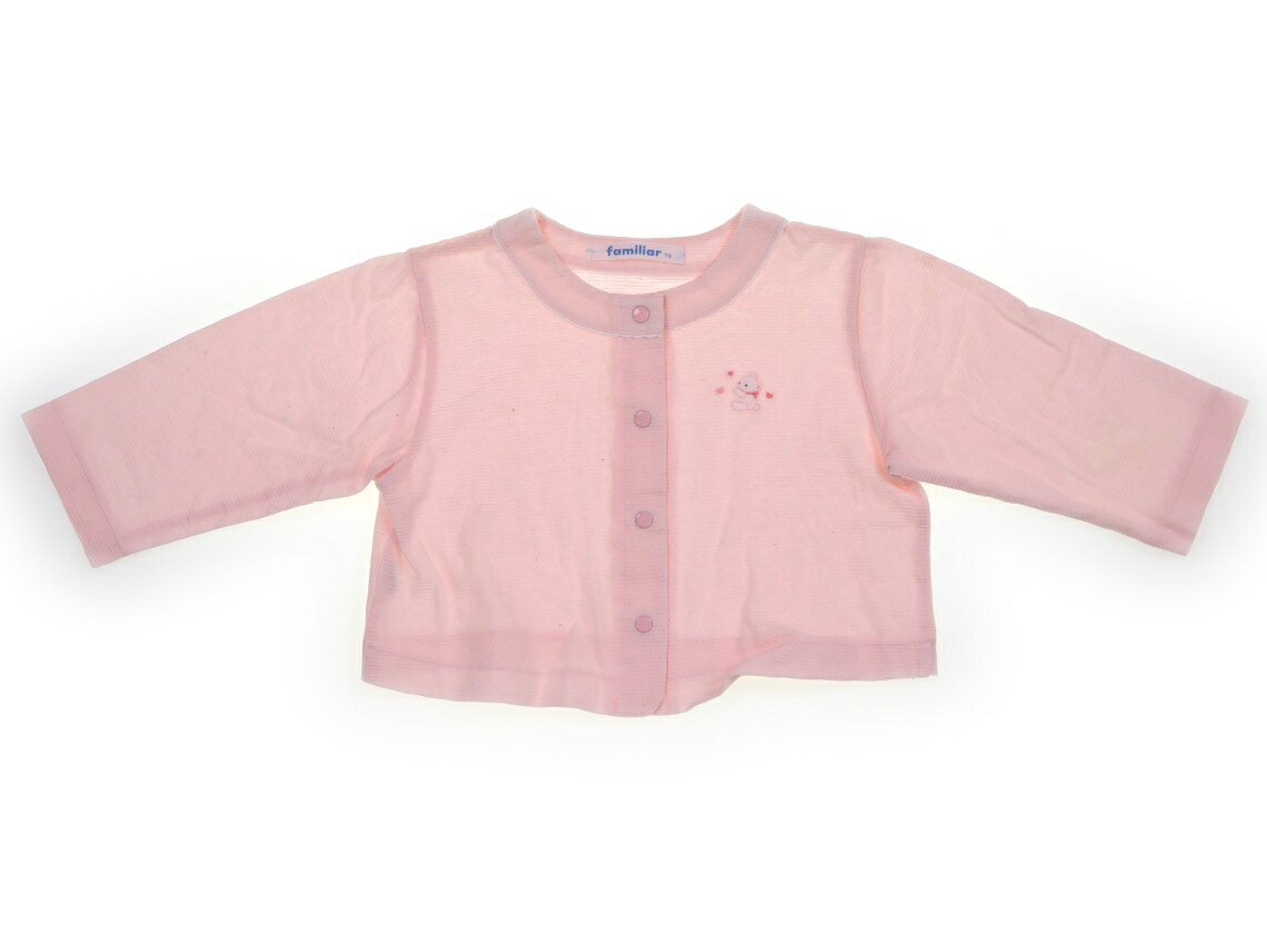 ファミリア familiar カーディガン 70 女の子 ピンク 子供服 ベビー服 キッズ アウトレット ユーズド 【中古】キッズ・ベビー・マタニティ