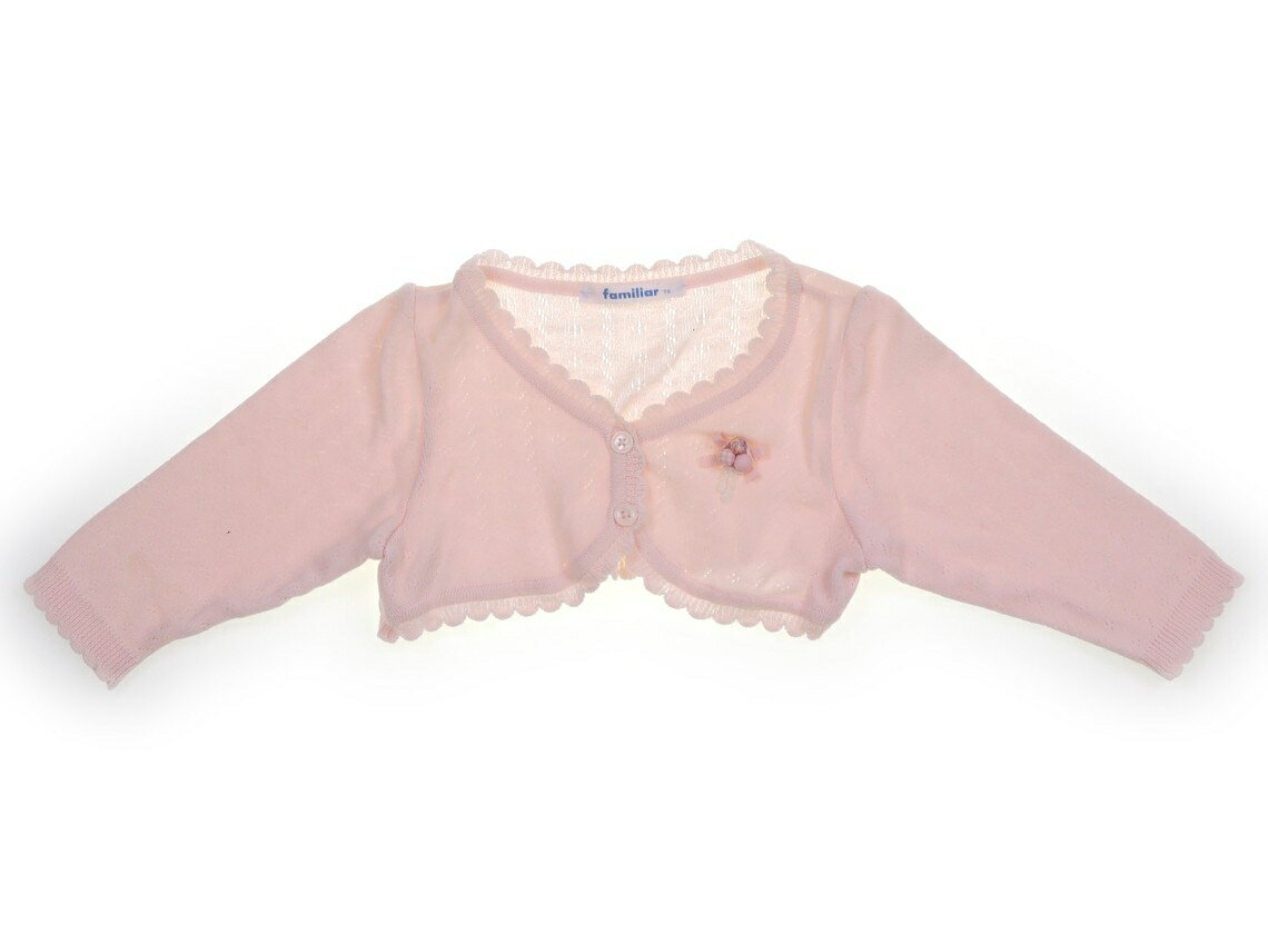 ファミリア familiar カーディガン 70 女の子 ピンク 子供服 ベビー服 キッズ アウトレット ユーズド 【中古】キッズ・ベビー・マタニティ