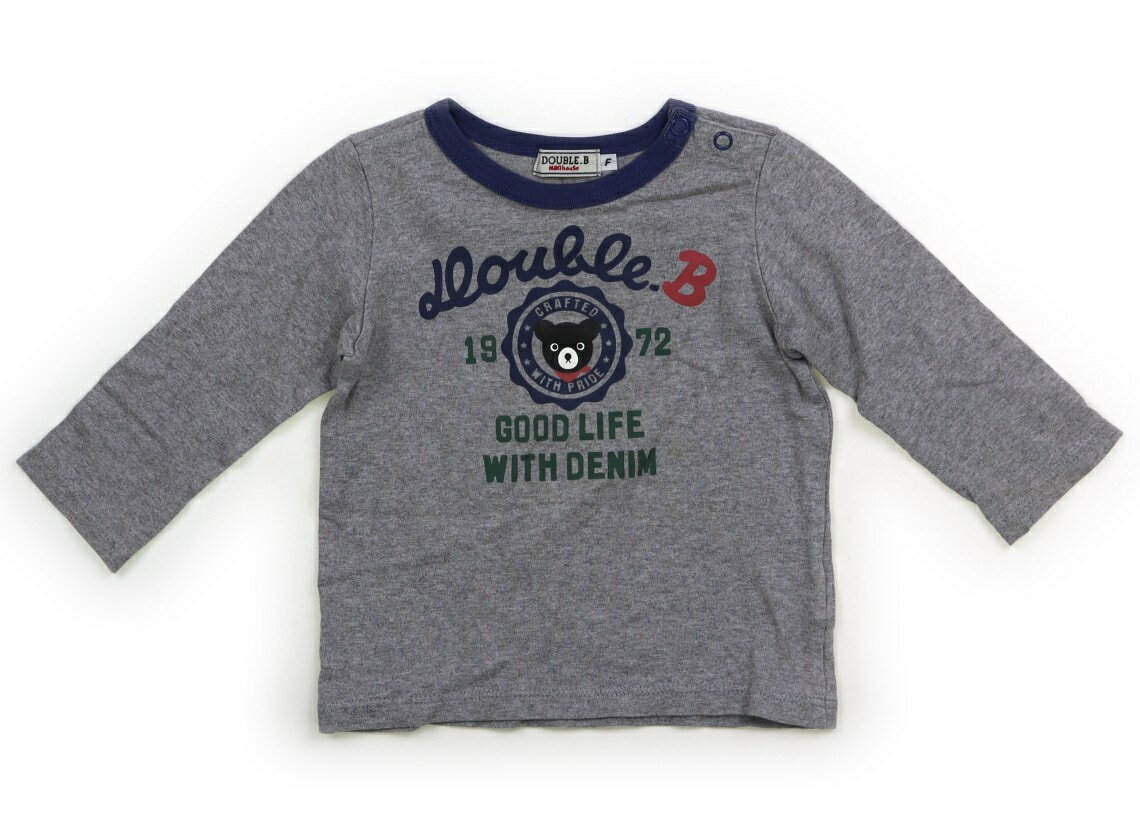 ダブルB Double B Tシャツ・カットソー 70 男の子 グレー 子供服 ベビー服 キッズ アウトレット ユーズ..