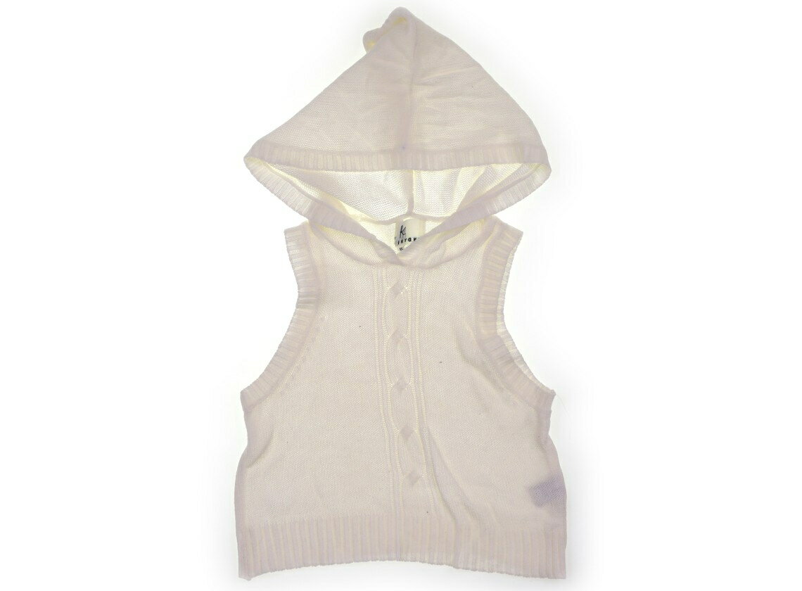 組曲 Kumikyoku ベスト 90 女の子 白地 子供服 ベビー服 キッズ アウトレット ユーズド 【中古】キッズ・ベビー・マタニティ(4.0)