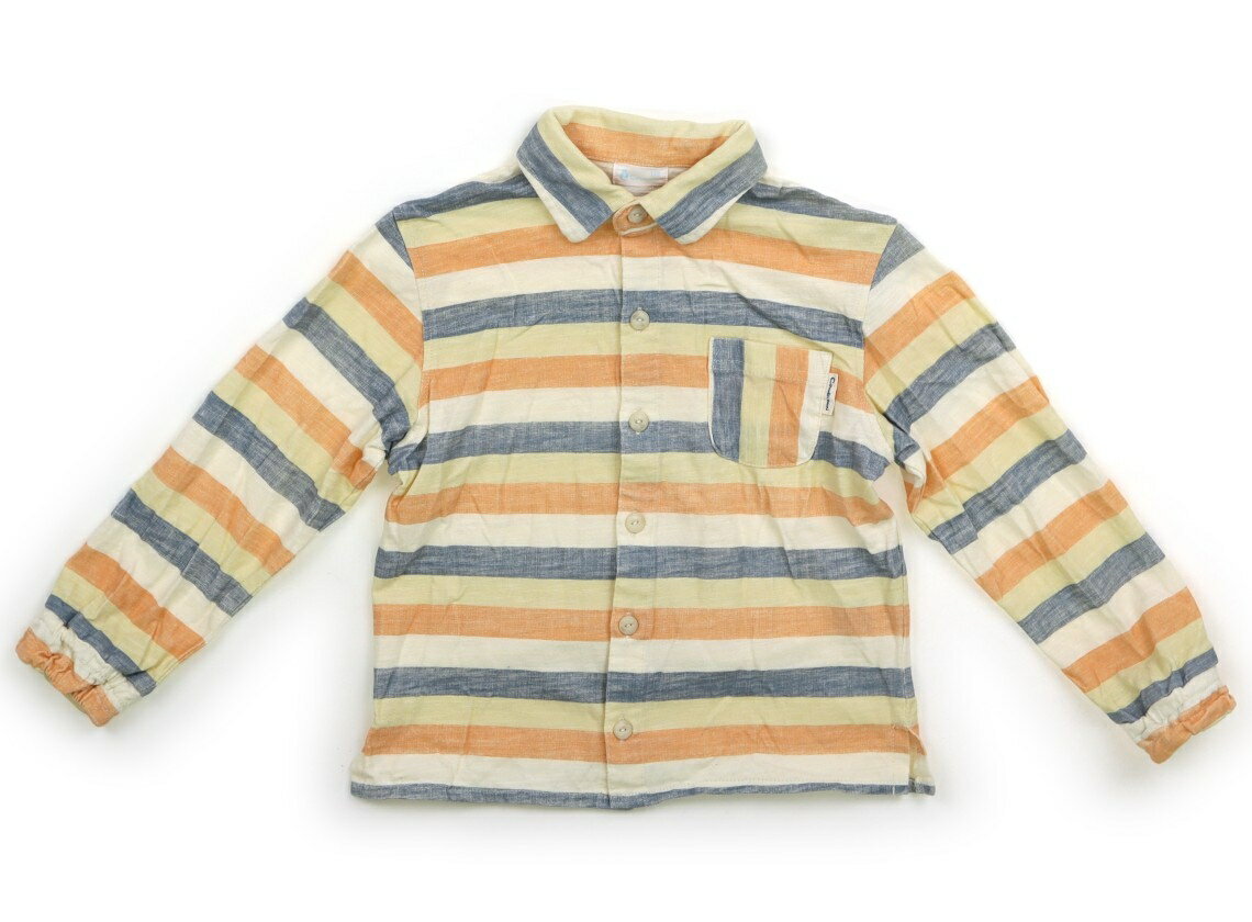 コンビミニ Combimini シャツ・ブラウス 110 男の子 マルチカラー・ボーダー 子供服 ベビー服 キッズ アウトレット ユーズド 【中古】キッズ・ベビー・マタニティ