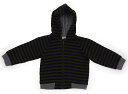プチバトー PETIT BATEAU パーカー 70 男の子 オリーブ、紺、ボーダー 子供服 ベビー服 キッズ アウトレット ユーズド 【中古】キッズ・ベビー・マタニティ