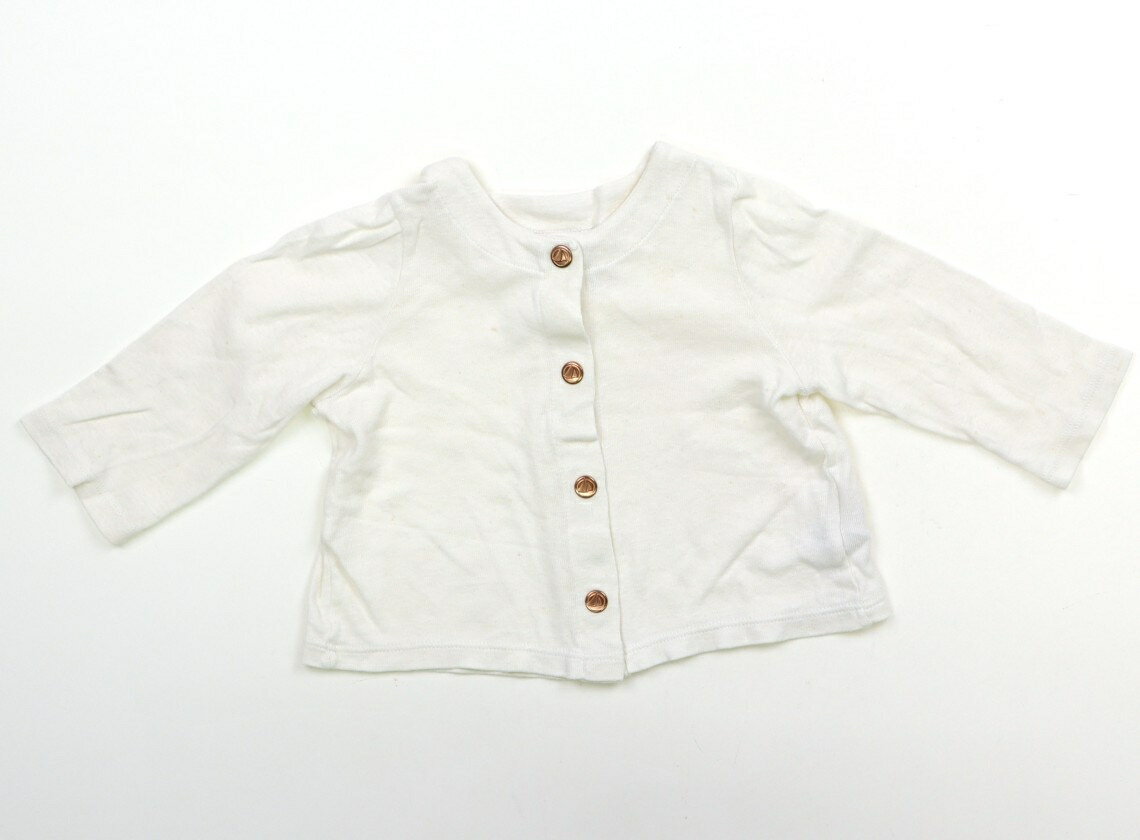 プチバトー PETIT BATEAU カーディガン 70 女の子 キナリ 子供服 ベビー服 キッズ アウトレット ユーズド 【中古】キッズ・ベビー・マタニティ