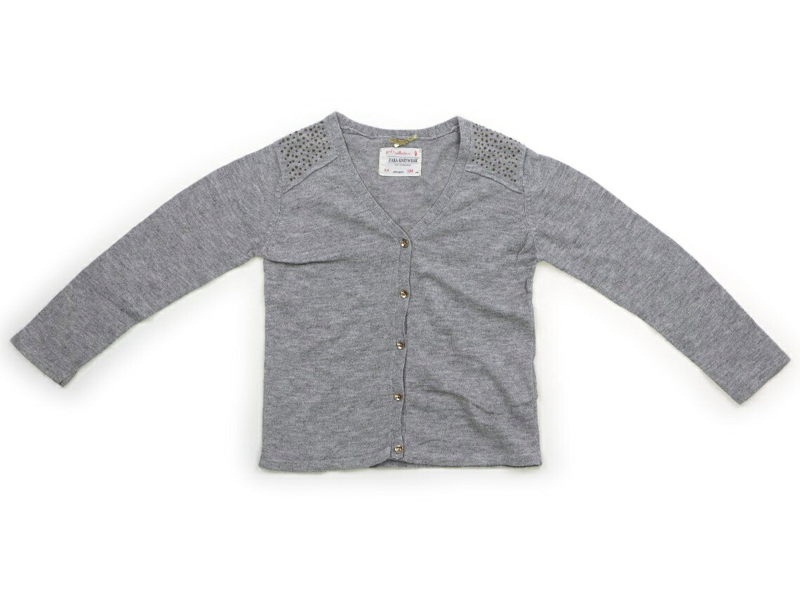 ザラ ZARA カーディガン 100 女の子 グレー 子供服 ベビー服 キッズ アウトレット ユーズド 【中古】キッズ・ベビー・マタニティ