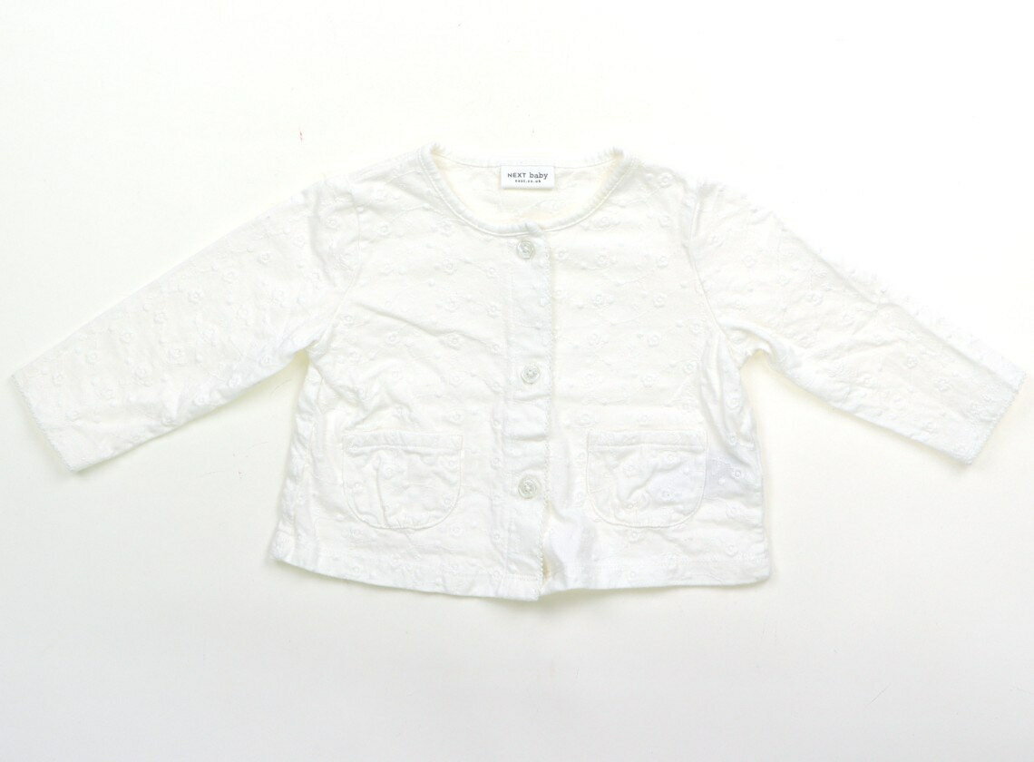ネクスト NEXT カーディガン 70 女の子 白、花刺繍 子供服 ベビー服 キッズ アウトレット ユーズド 【中古】キッズ・ベビー・マタニティ