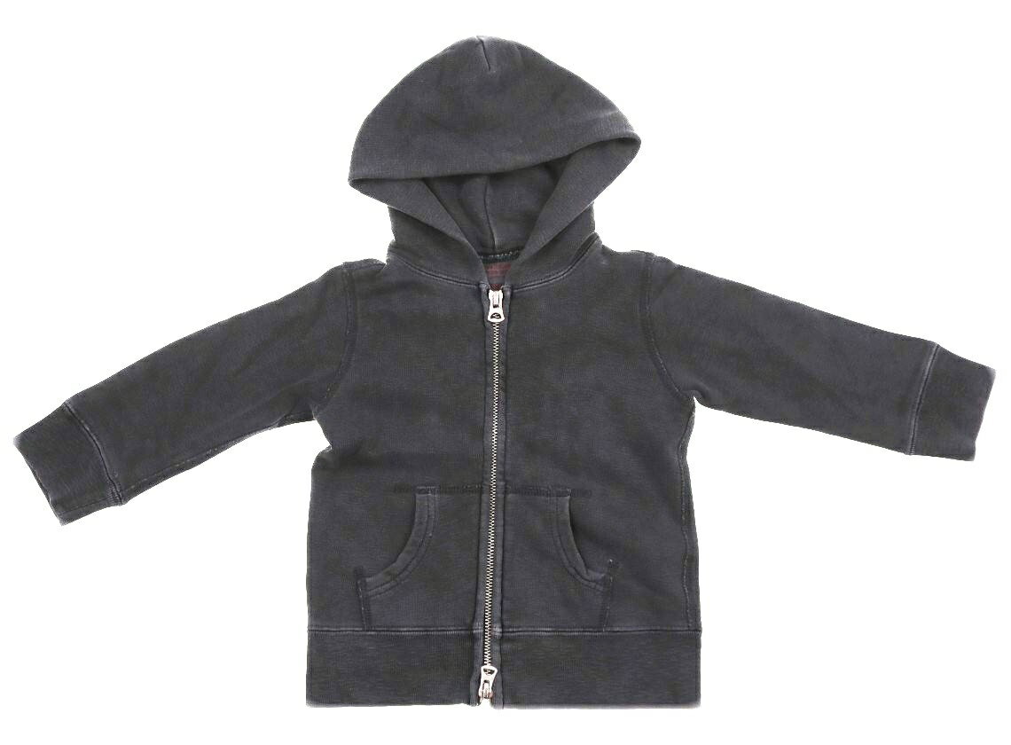 デニムダンガリー DENIM & DUNGAREE パーカー 90 男の子 チャコールグレー　ぺんぎん 子供服 ベビー服 キッズ アウトレット ユーズド 【中古】キッズ・ベビー・マタニティ