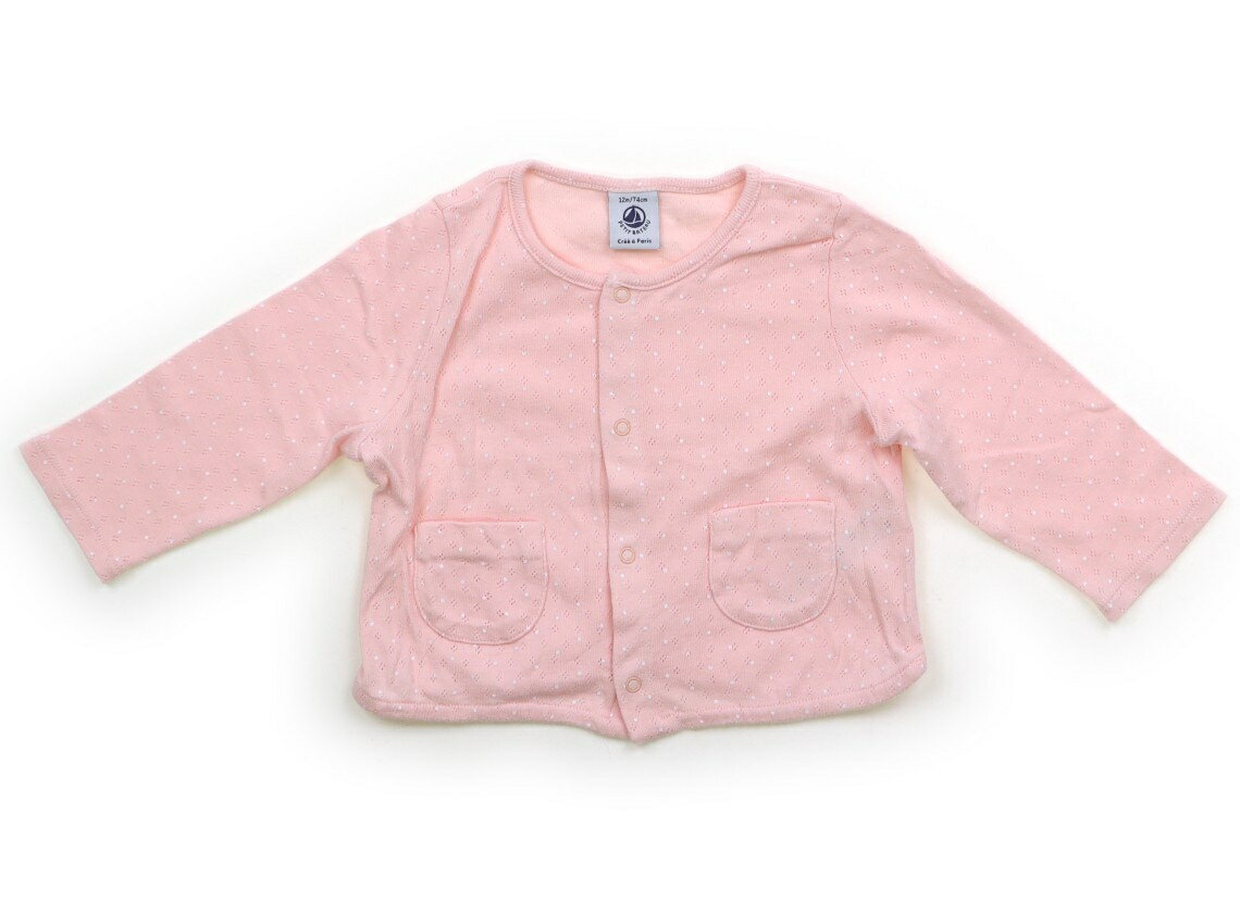 プチバトー PETIT BATEAU カーディガン 70 女の子 ピンク 子供服 ベビー服 キッズ アウトレット ユーズド 【中古】キッズ・ベビー・マタニティ