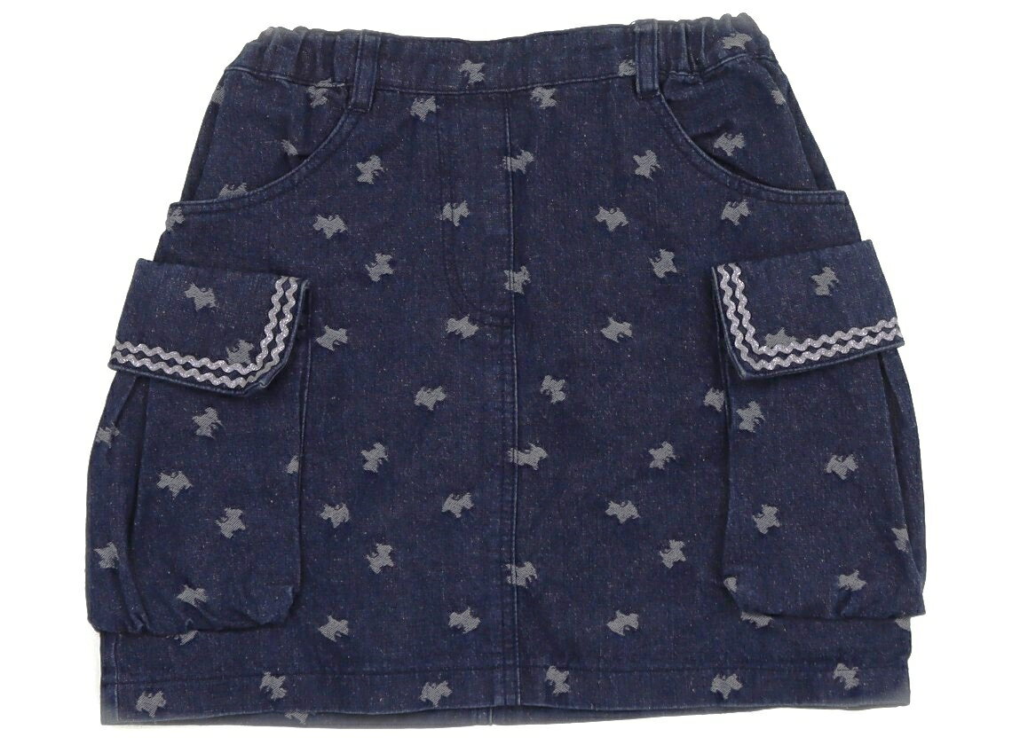 Skirts - ポンポネット pom ponette スカート 120 女の子 インディゴブルー 子供服 ベビー服 キッズ アウトレット ユーズド 【中古】キッズ・ベビー・マタニティ