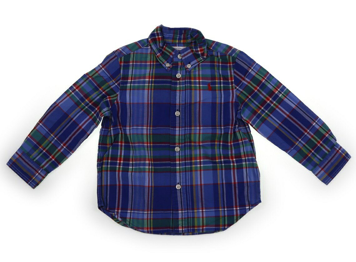 ラルフローレン Ralph Lauren シャツ・ブラウス 90 男の子 ブルー　水色　緑　赤　黄色　チェック 子供服 ベビー服 キッズ アウトレット ユーズド 【中古】キッズ・ベビー・マタニティ