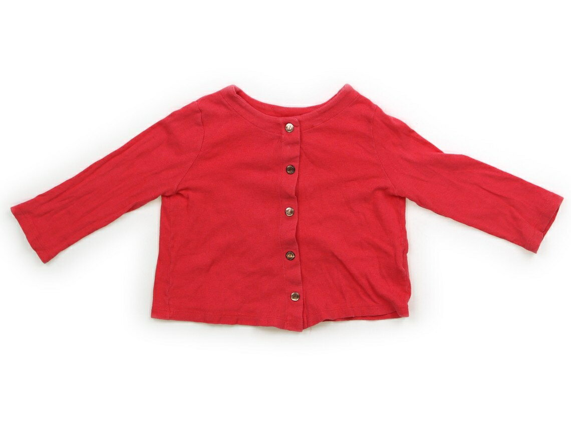 プチバトー PETIT BATEAU カーディガン 80 女の子 ストロベリーレッド 子供服 ベビー服 キッズ アウトレット ユーズド 【中古】キッズ・ベビー・マタニティ