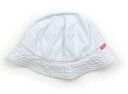 ミキハウス miki HOUSE 帽子 Hat/Cap 女の子 白、ピンク花柄 子供服 ベビー服 キッズ アウトレット ユーズド 【中古】キッズ・ベビー・マタニ...