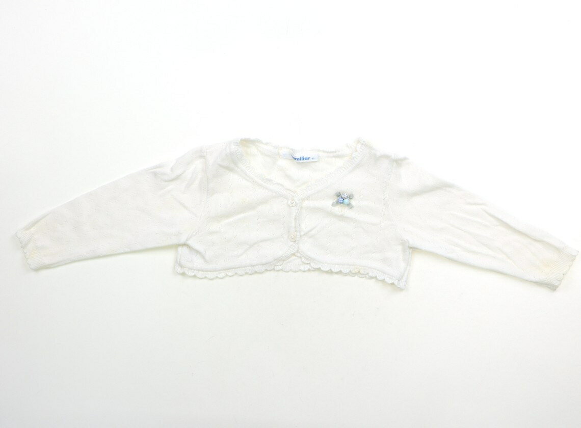 ファミリア familiar カーディガン 80 女の子 白、レース 子供服 ベビー服 キッズ アウトレット ユーズド 【中古】キッズ・ベビー・マタニティ