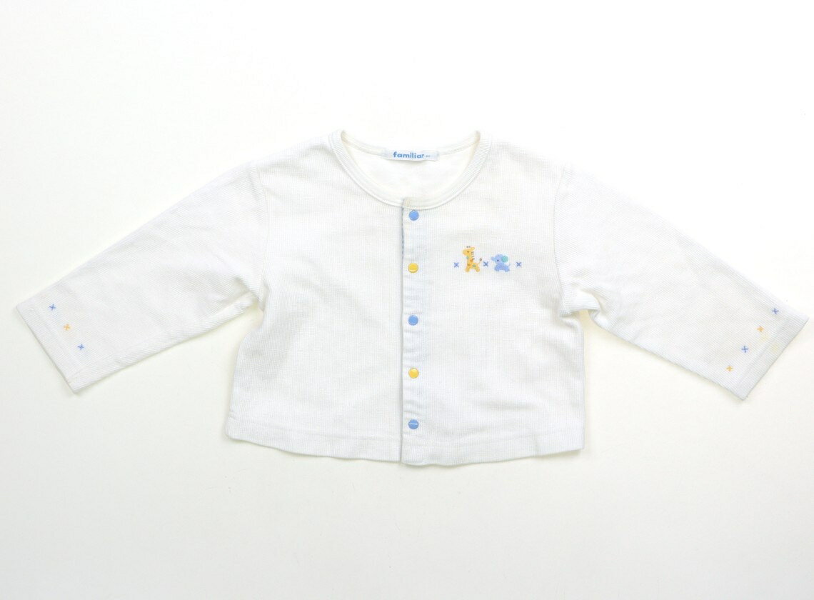 ファミリア familiar カーディガン 80 女の子 オフ・刺繍 子供服 ベビー服 キッズ アウトレット ユーズド 【中古】キッズ・ベビー・マタニティ