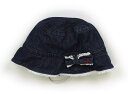 ミキハウス miki HOUSE 帽子 Hat/Cap 女の子 インディゴブルー、赤白チェック 子供服 ベビー服 キッズ アウトレット ユーズド 【中古】キッズ...