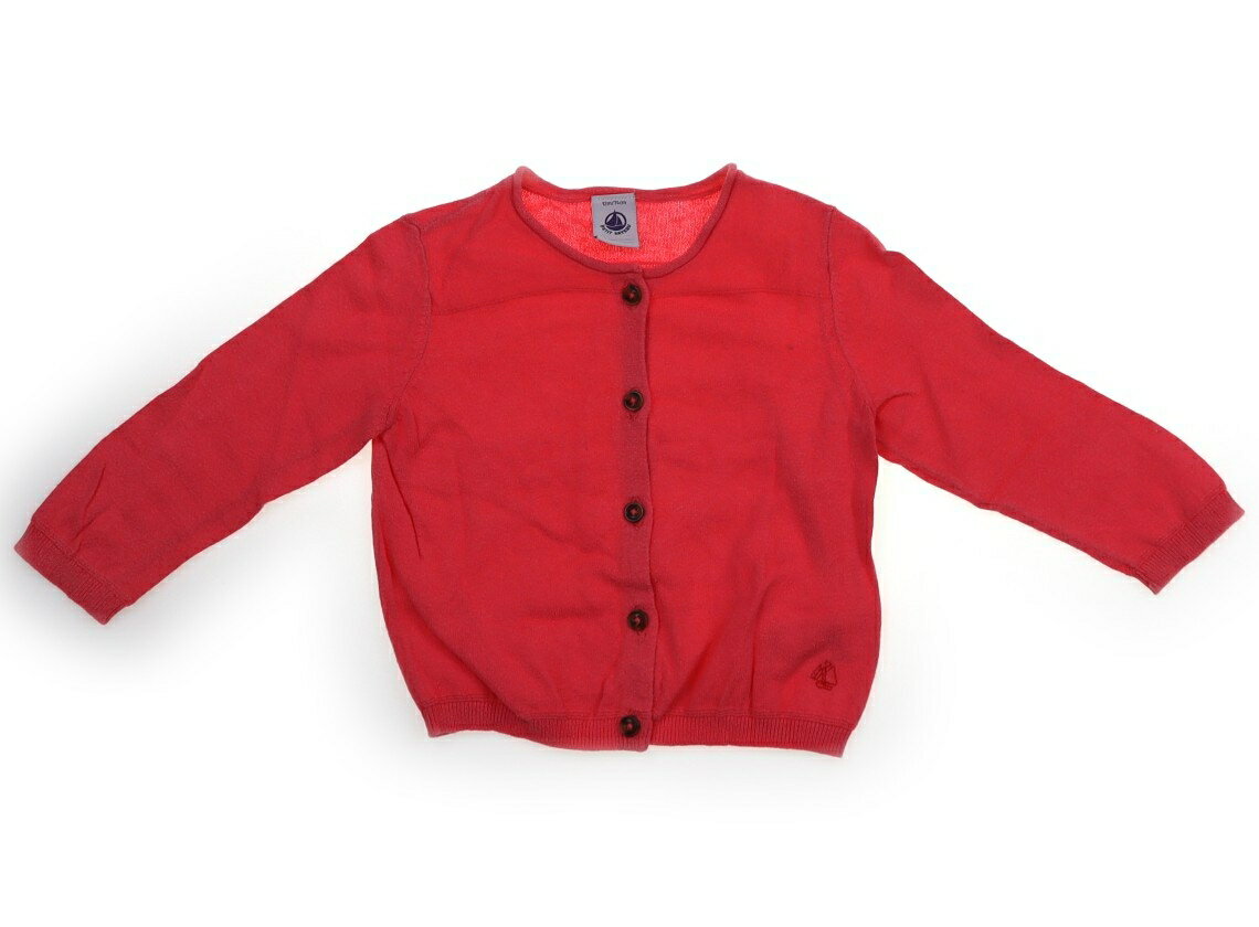 プチバトー PETIT BATEAU カーディガン 70 女の子 ホットピンク 子供服 ベビー服 キッズ アウトレット ユーズド 【中古】キッズ・ベビー・マタニティ