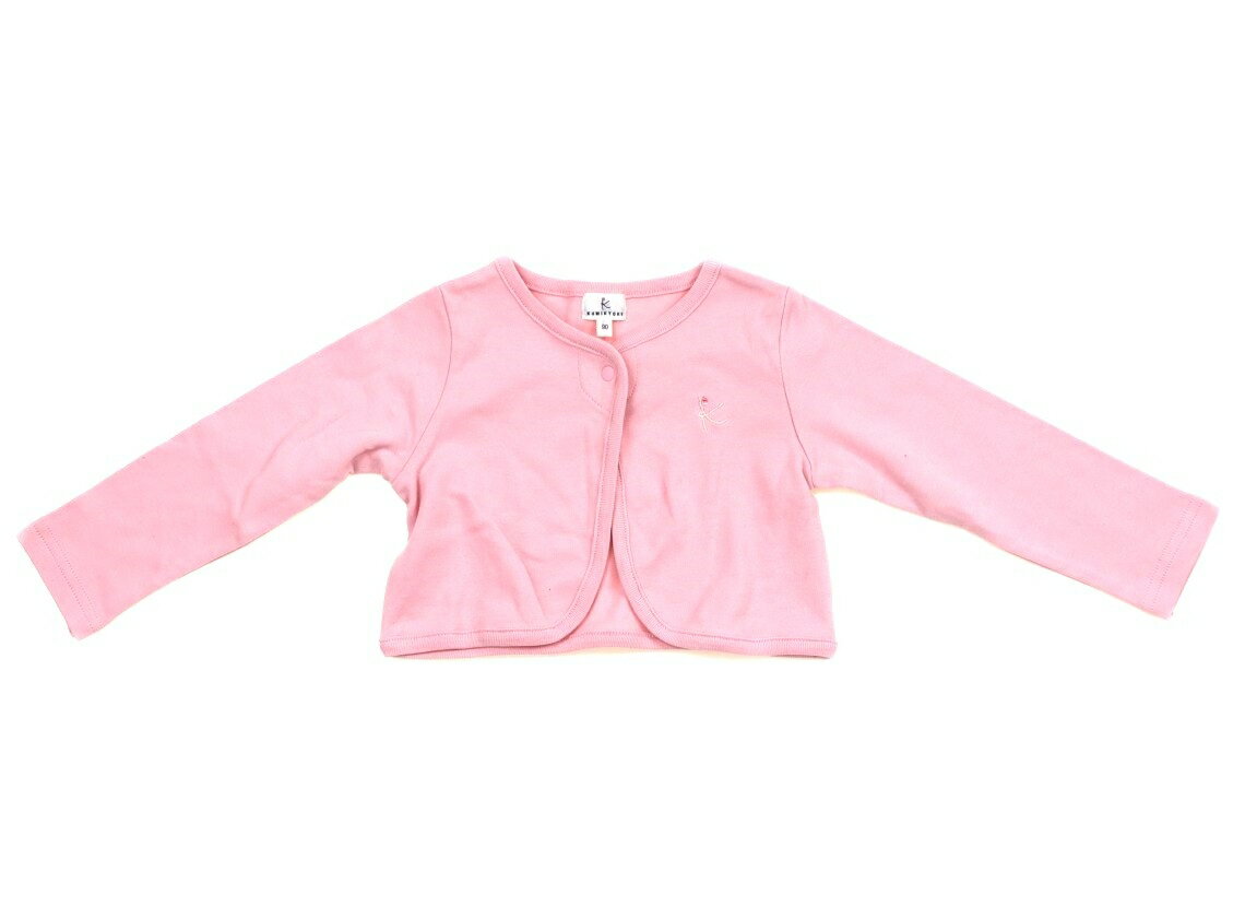 組曲 Kumikyoku カーディガン 90 女の子 ピンク 子供服 ベビー服 キッズ アウトレット ユーズド 【中古】キッズ・ベビー・マタニティ
