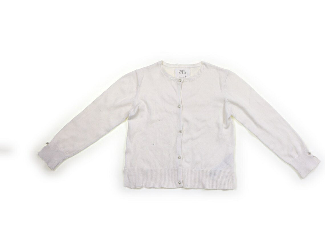 ザラ ZARA カーディガン 120 女の子 ホワイト 子供服 ベビー服 キッズ アウトレット ユーズド 【中古】キッズ・ベビー・マタニティ