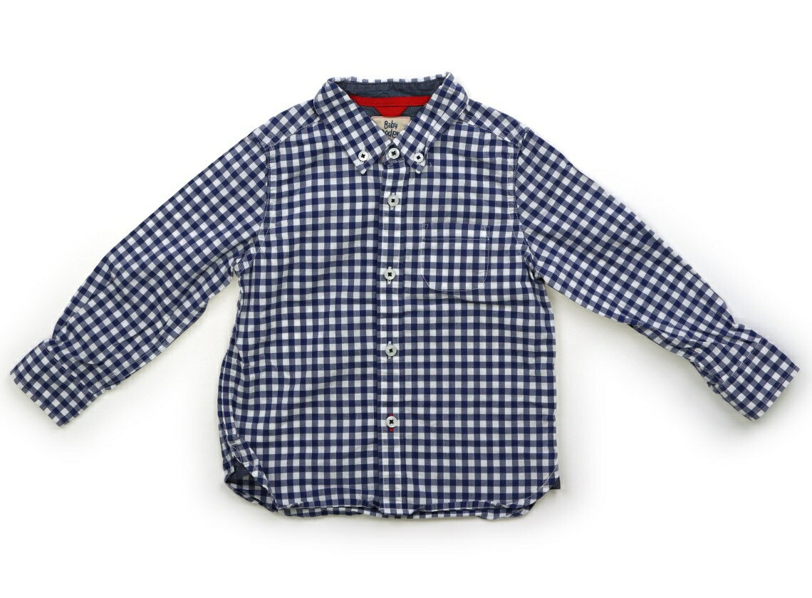 ボーデン Mini Boden シャツ ブラウス 90 男の子 青白ギンガムチェック 子供服 ベビー服 キッズ アウトレット ユーズド 【中古】キッズ ベビー マタニティ