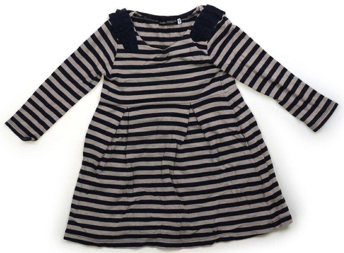 べべ BeBe ワンピース 100 男の子 アッシュグレー、ネイビー、ボーダー 子供服 ベビー服 キッズ アウトレット ユーズド 【中古】キッズ・ベビー・マタニティ