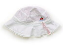 ミキハウス miki HOUSE 帽子 Hat/Cap 女の子 白/赤白チェック 子供服 ベビー服 キッズ アウトレット ユーズド 【中古】キッズ・ベビー・マタ...