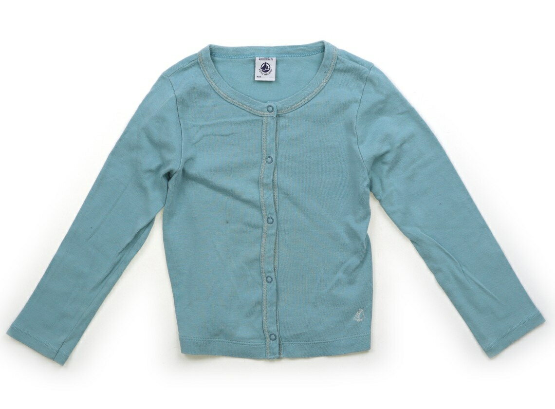 プチバトー PETIT BATEAU カーディガン 100 女の子 エメラルドグリーン 子供服 ベビー服 キッズ アウトレット ユーズド 【中古】キッズ・ベビー・マタニティ