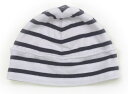 プチバトー PETIT BATEAU 帽子 Hat/Cap 男の子 白、紺ボーダー 子供服 ベビー服 キッズ アウトレット ユーズド 【中古】キッズ・ベビー・マ...