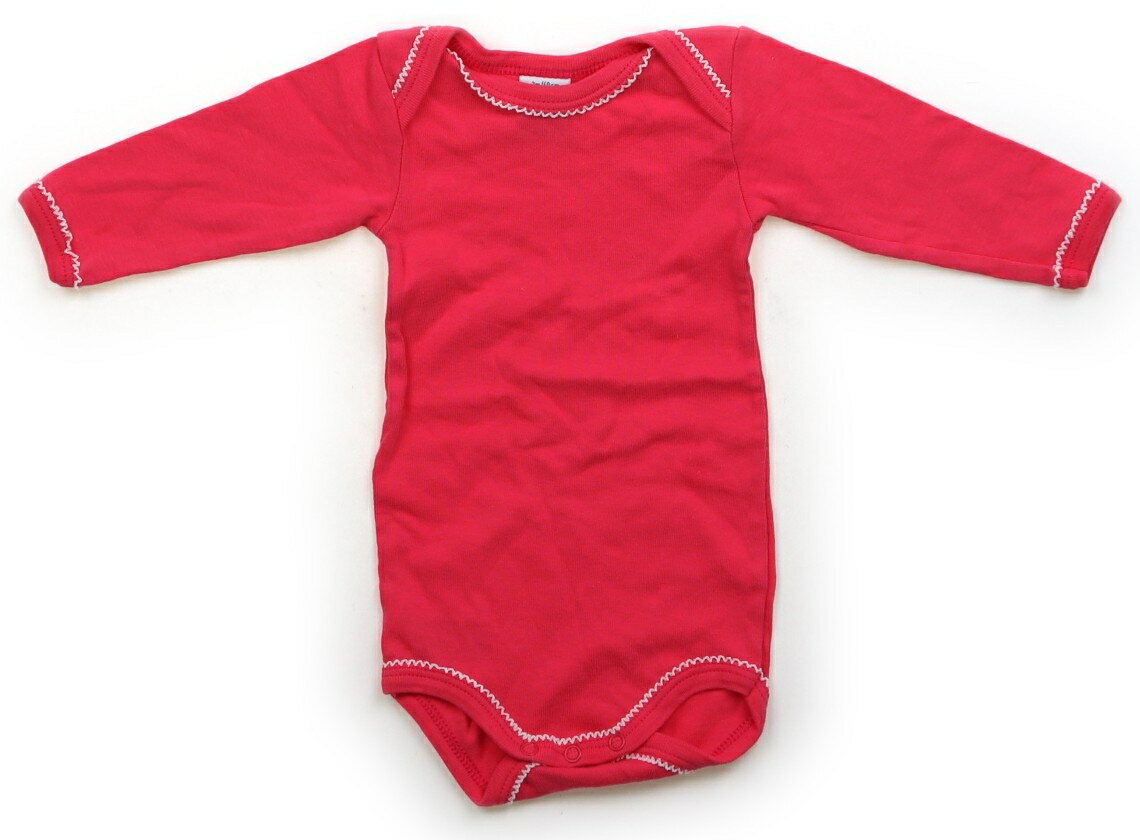プチバトー PETIT BATEAU ロンパース 60 女の子 フューシャピンク 子供服 ベビー服 キッズ アウトレット ユーズド 【中古】キッズ・ベビー・マタニティ